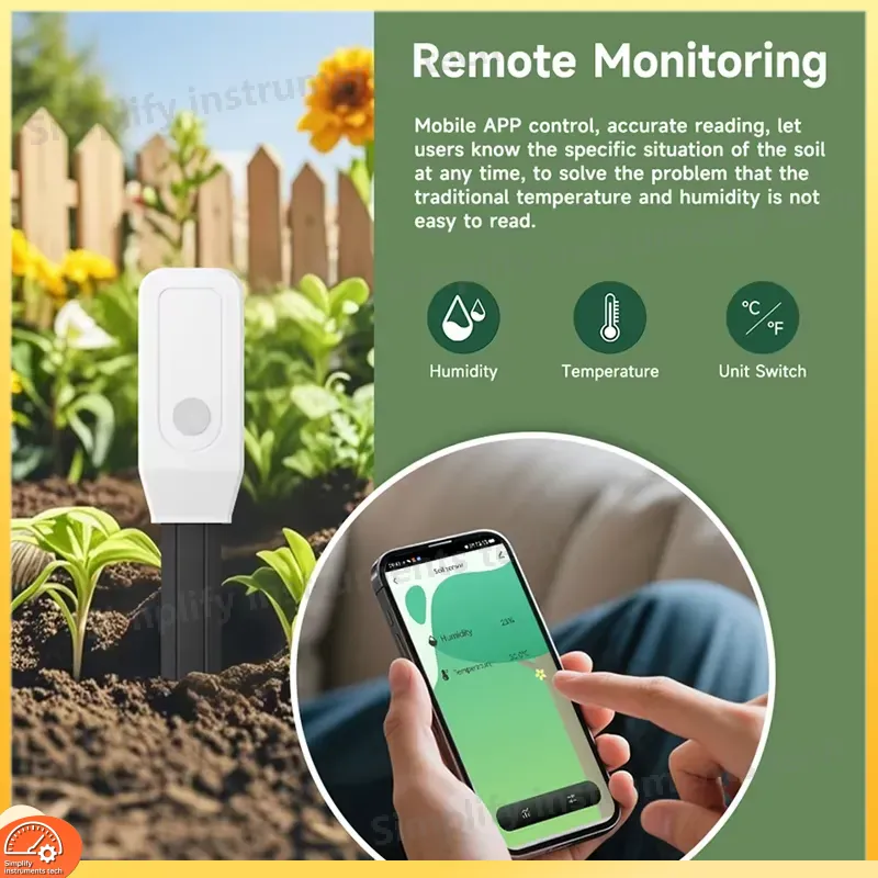 Smart WiFi Soil Moisture Senso - đánh giá và giá Wifi Soil Moisture Sensor Garden App