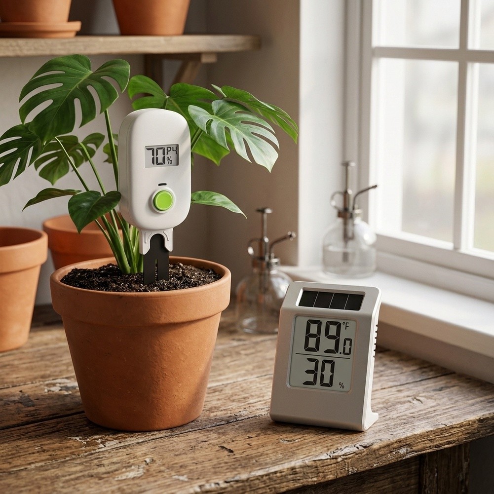 Light Driven For Thermo Hygrom - đánh giá và giá Smart Plant Sensor Soil Moisture Meter