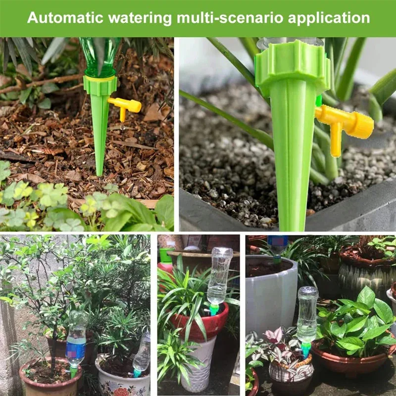 32/64pcs Auto Adjustable Drip  - đánh giá và giá Automatic Plant Watering Spikes Drip Kit