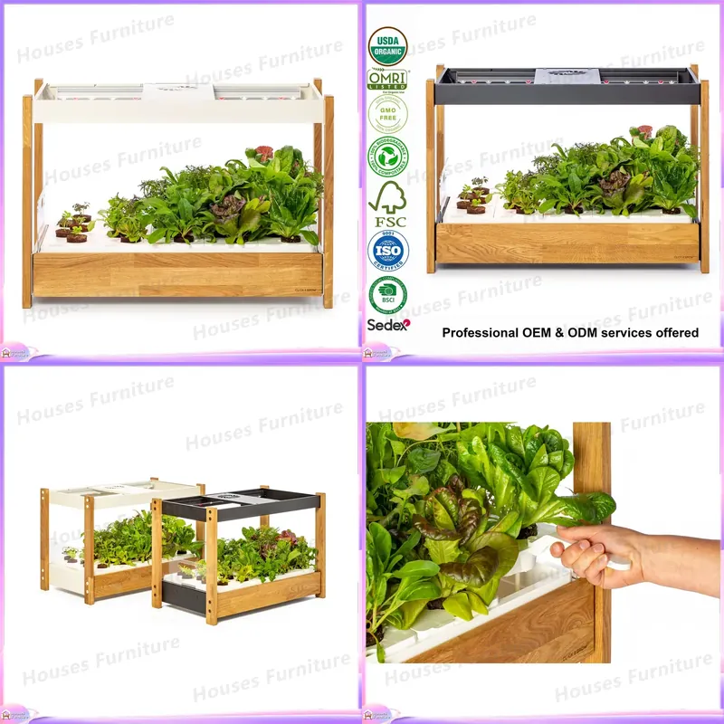 Smart Vertical Hydroponics Sys - đánh giá và giá Indoor Herb Garden Grow Light Smart Kit