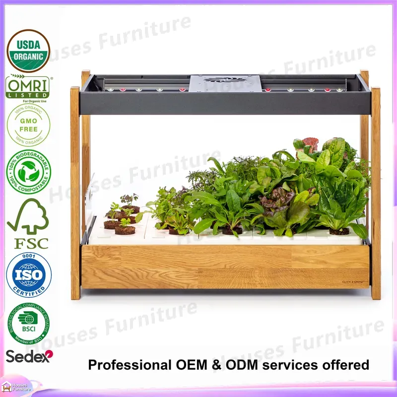 Smart Vertical Hydroponics Sys - đánh giá và giá Indoor Herb Garden Grow Light Smart Kit