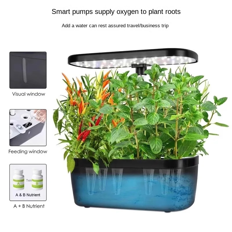 Efficient Hydroponic Plant Gro - đánh giá và giá Indoor Herb Garden Grow Light Smart Kit